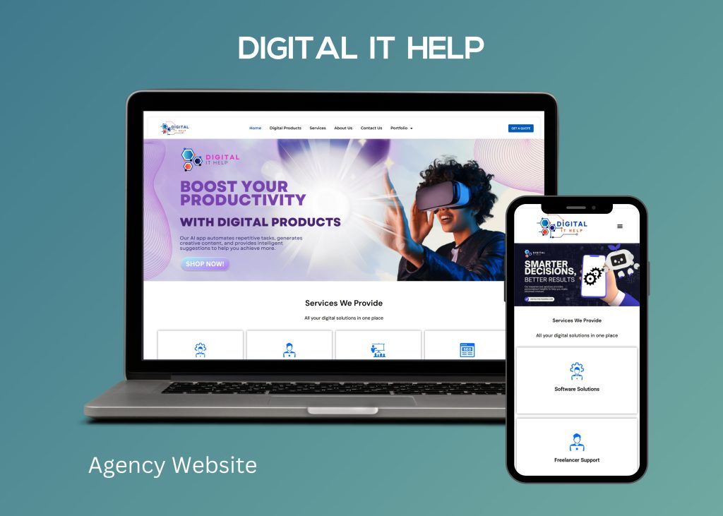 Digital IT Help Website Demo - saimoonwpdev - WordPress Web Design - Elementor Design - saimoonahmed.com - Saimoon Ahmed - Saimoon247 - Web Designer Khulna