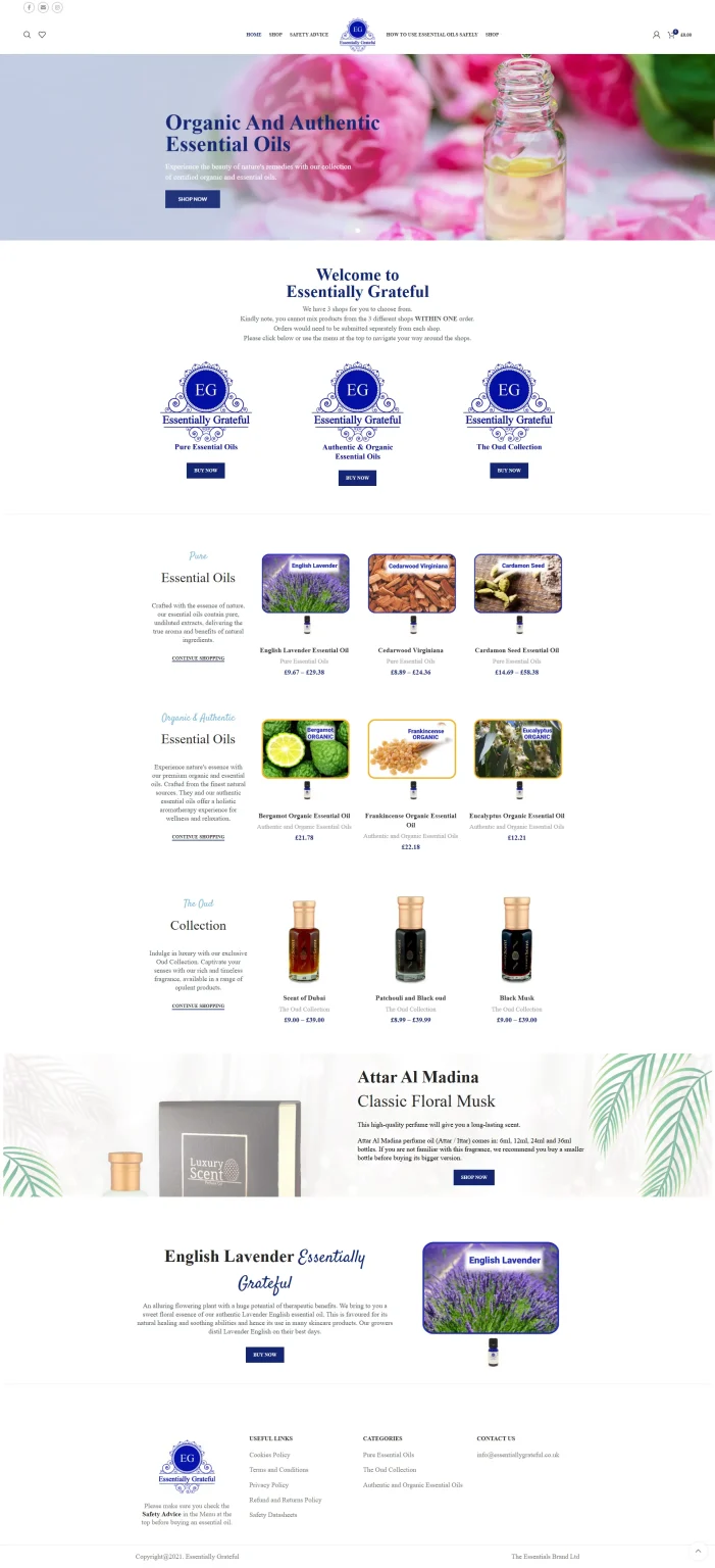 Essentiallygrateful Website Demo - Home Page - saimoonwpdev - Wordpress Web Design - Elementor Design