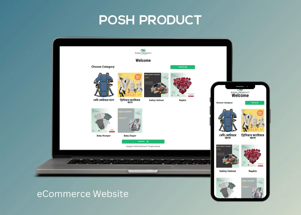 Posh Product Website Demo - Saimoon Ahmed - saimoonwpdev - WordPress Web Design - Saimoon247