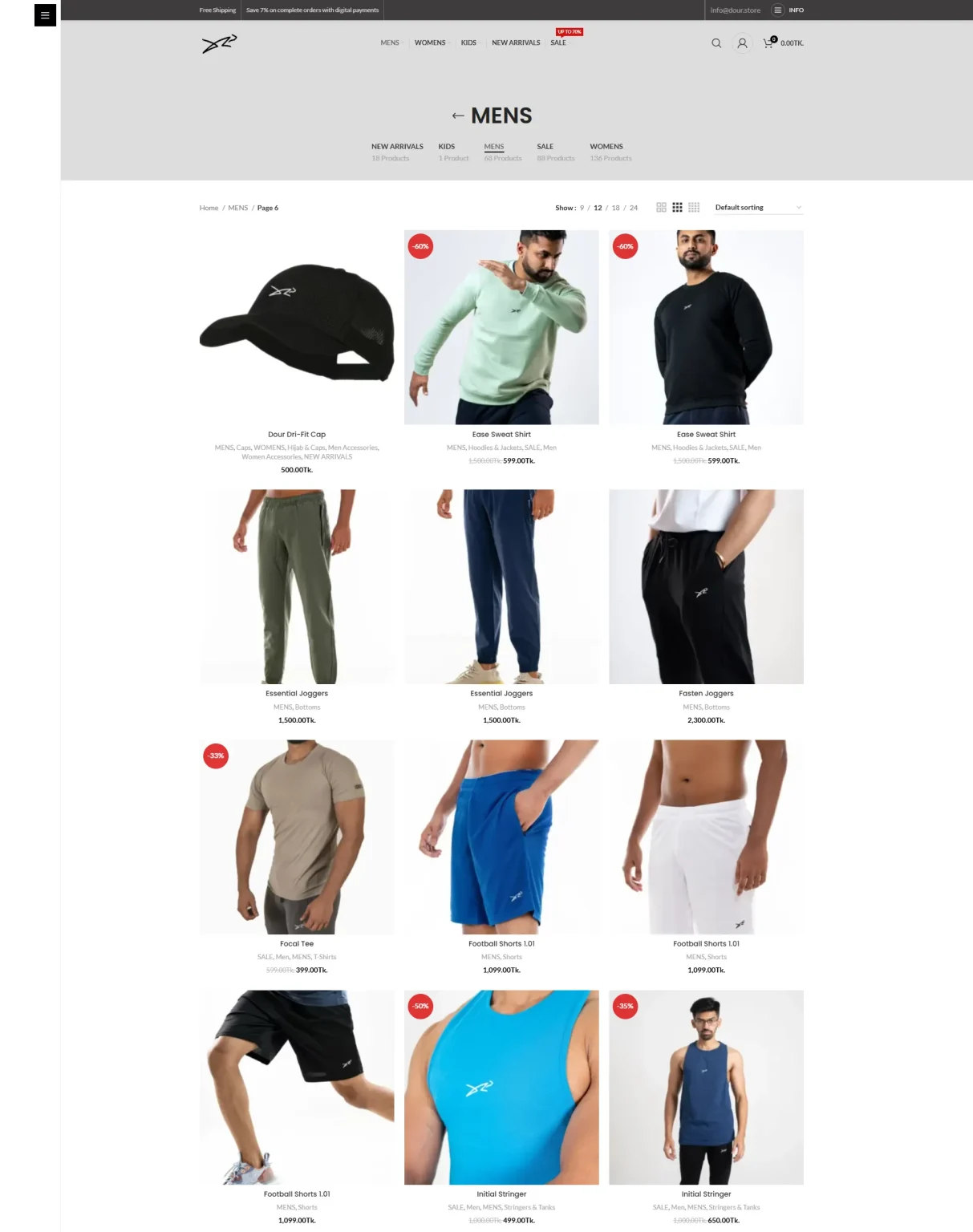 Dour.Store Website Demo - Product Page - saimoonwpdev - Wordpress Web Design - Elementor Design